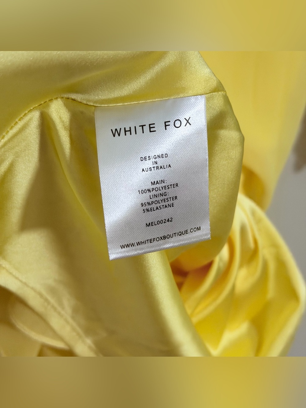 White Fox Boutique Yellow Ruffle Mini Dress - Picture 8 of 14